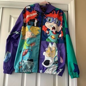 Colorful Nickelodian Graphic Jacket Hey Arnold